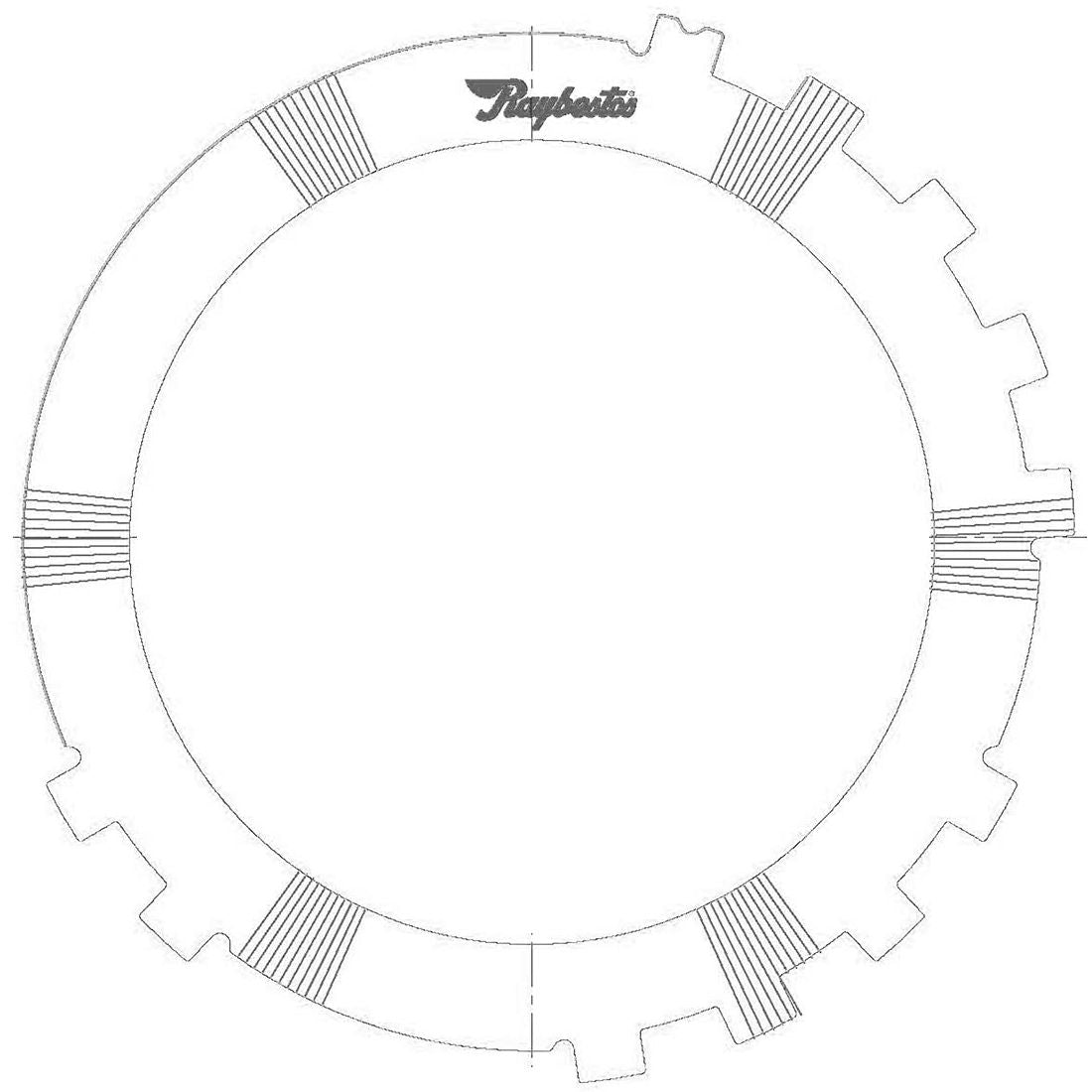 Disco acero reversa ondulado TH125 1984-