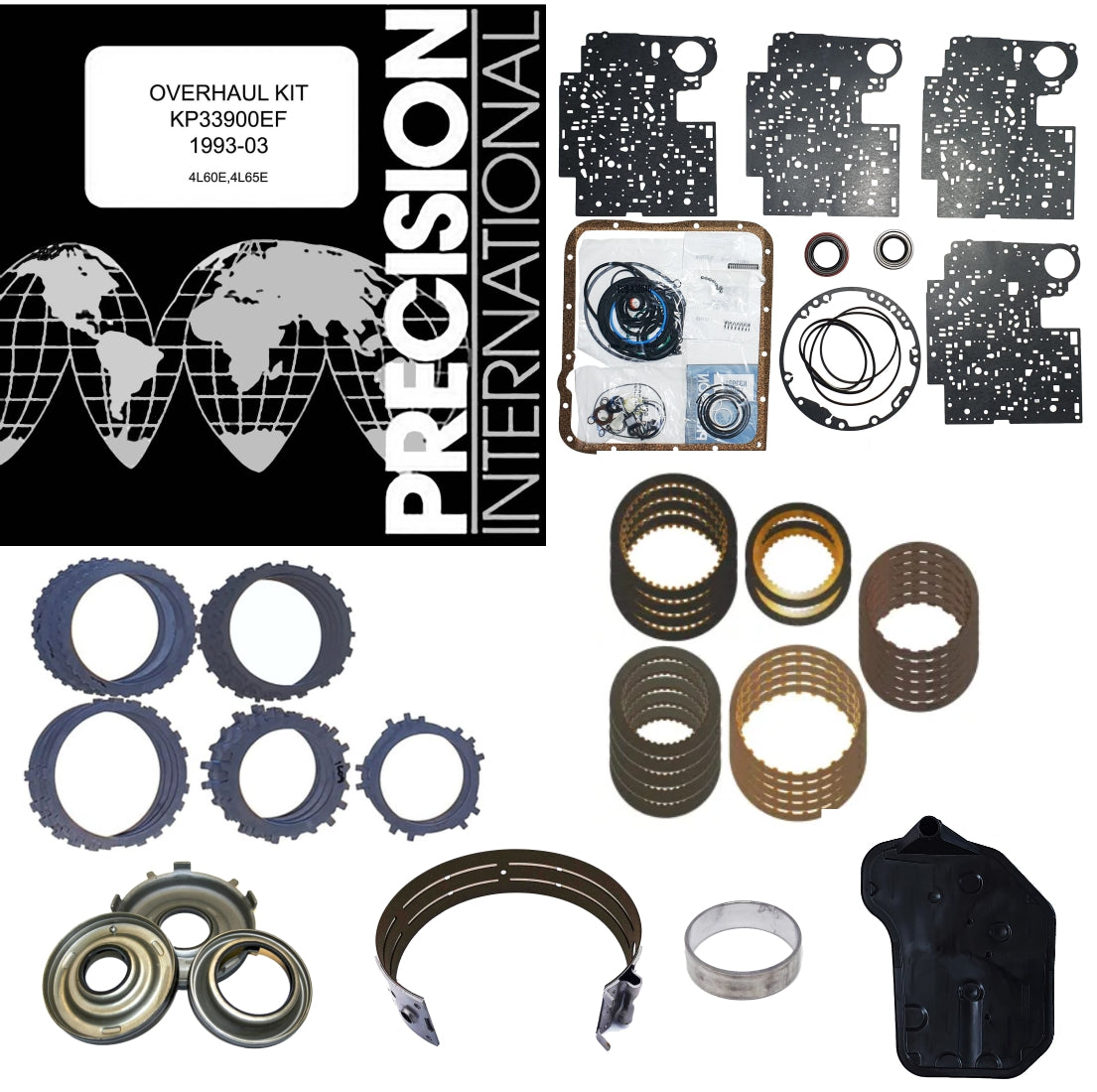 Juego reparacion 4L60E M30 4L65E M32 1997-2003 Basico HE aceros y pistones