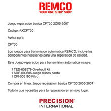Juego reparacion CFT30 2005-2007
