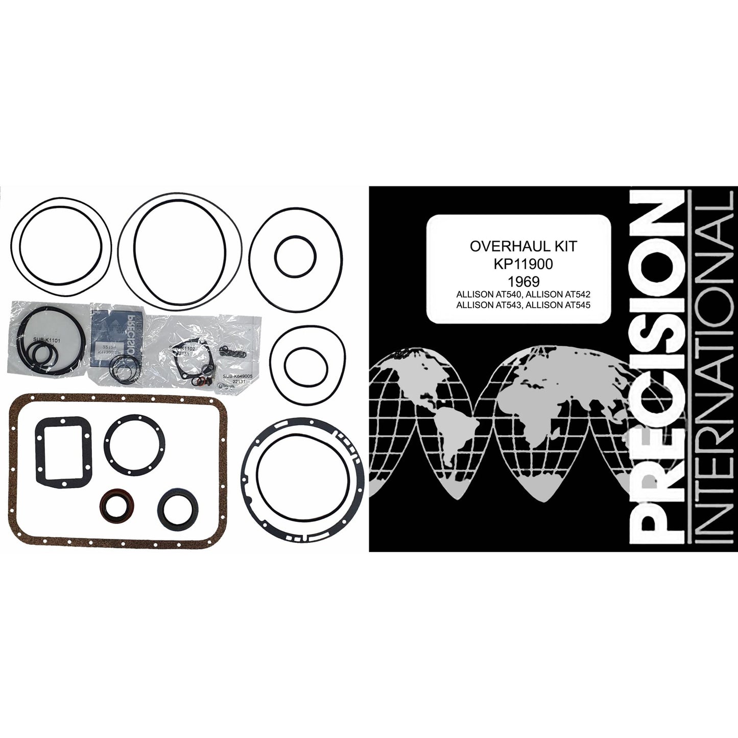 Juego empaques y ligas para Allison AT540 1969-