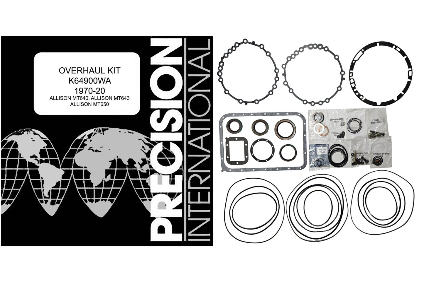 Juego empaques y ligas Allison MT640 series 1970-