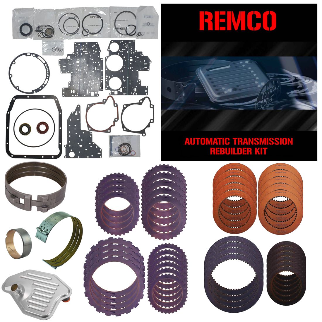 Juego reparacion con aceros y banda reversa 4R70W 4R75W AODE 2003-