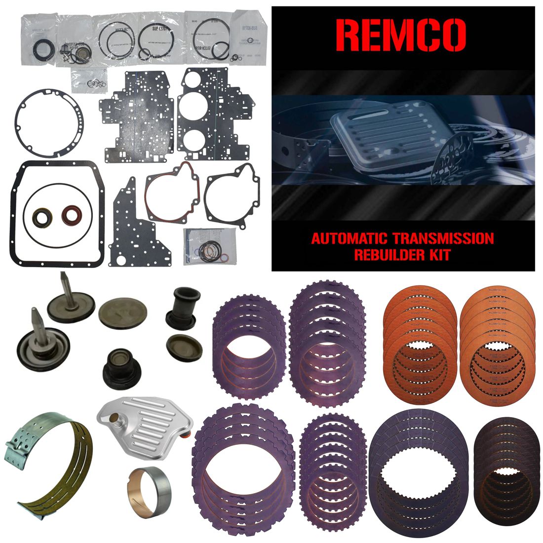 Juego reparacion con pistones y discos acero 4R70W 4R75W AODE 2003-