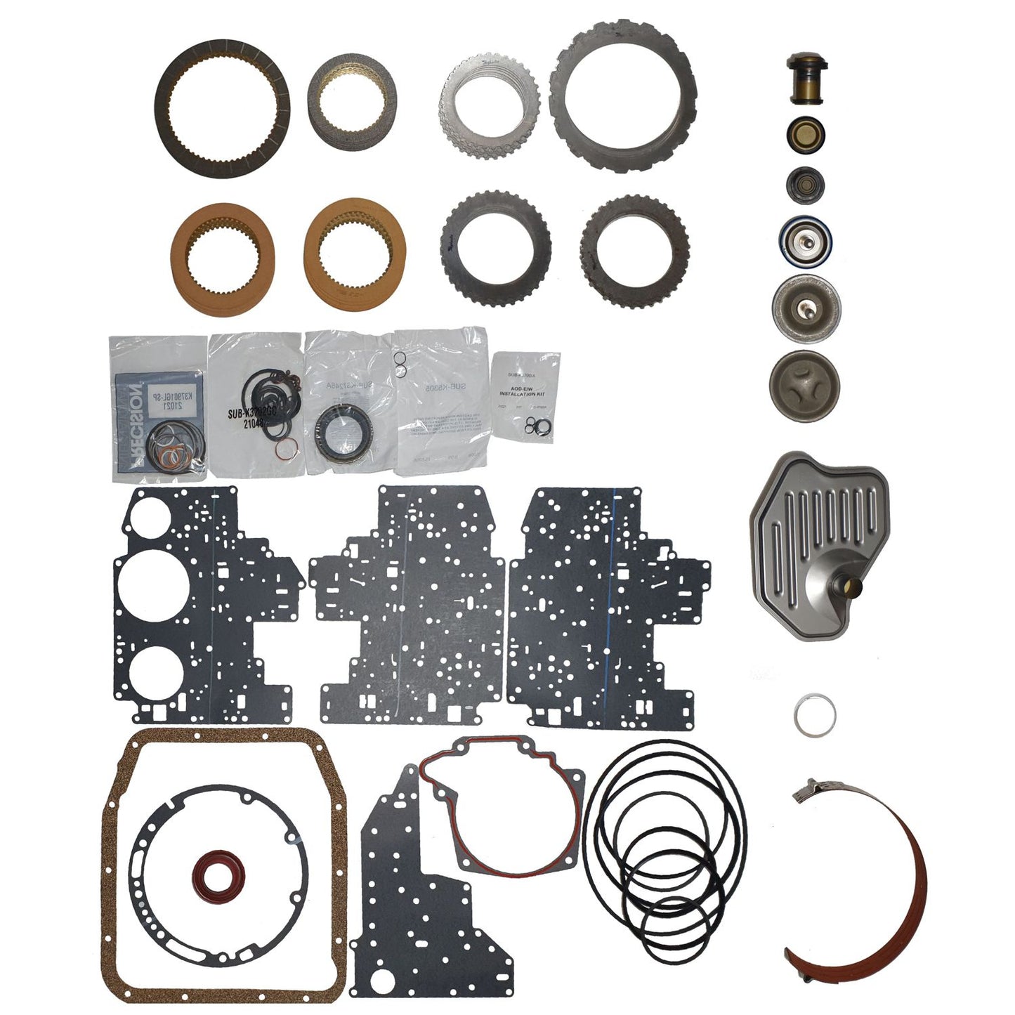 Juego reparacion pistones discos acero 4R70W AODE 96-02 Raybestos