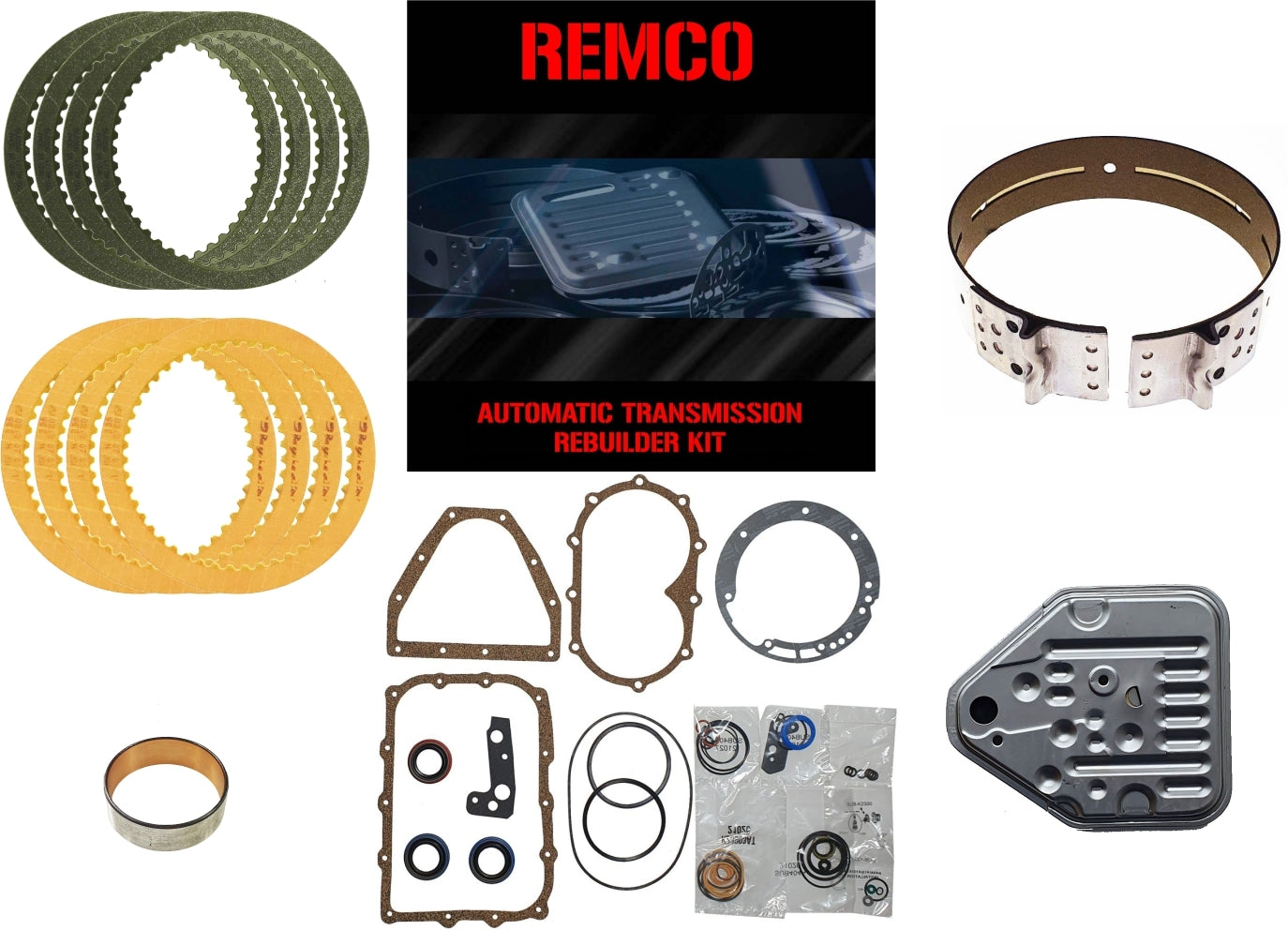 Juego reparacion A413 Raybestos 1978-filtro plastico