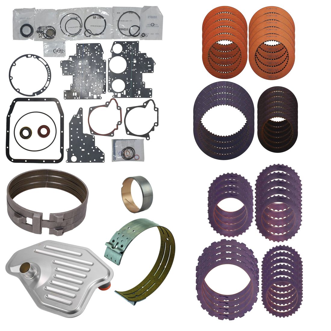 Juego reparacion con aceros y banda reversa 4R70W 4R75W AODE 2003-