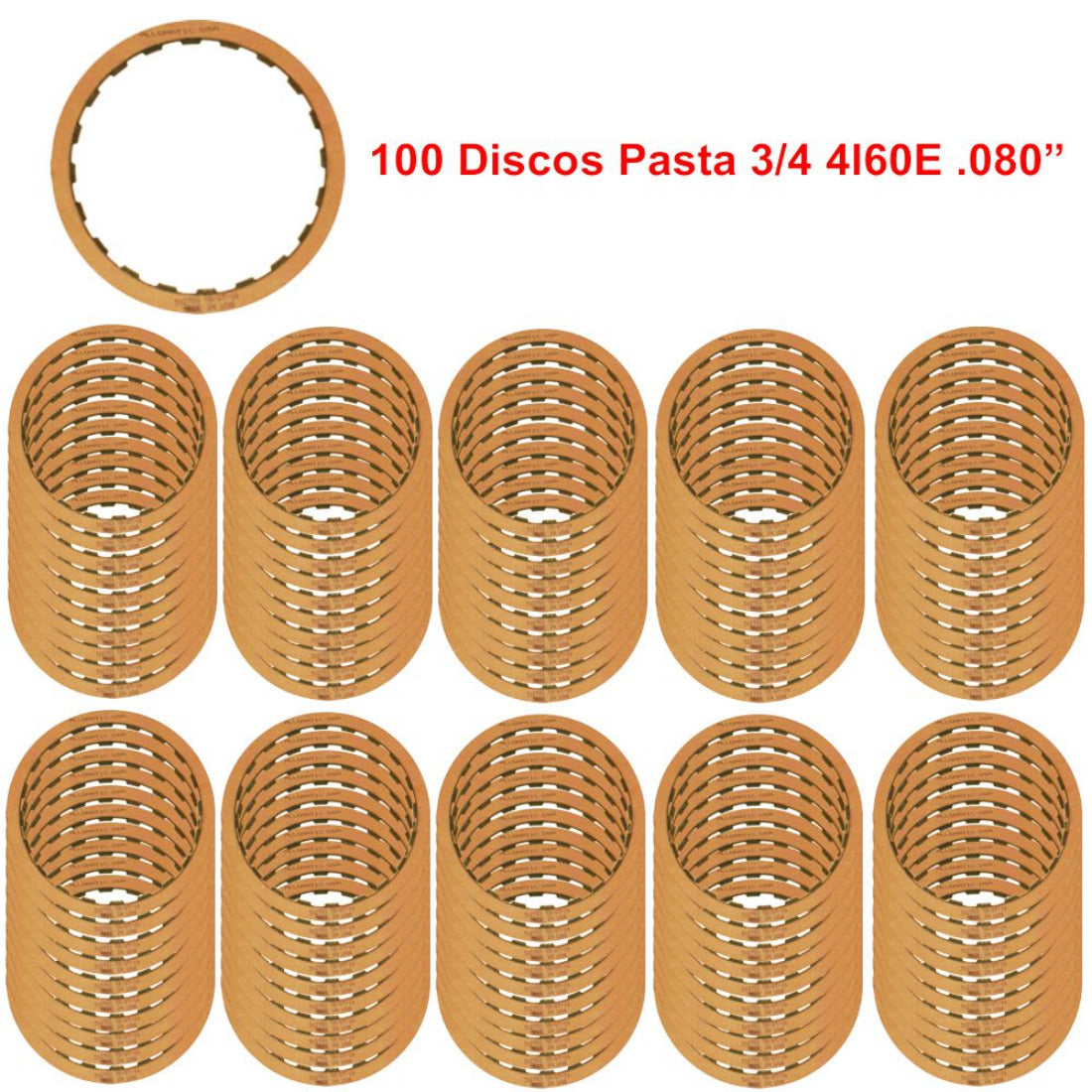 100 Discos pasta 3/4 .080 20d 4L60E 1982-