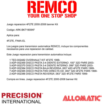 Juego reparacion 4F27E 2000-2008 banner Kit