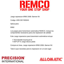 Juego reparacion 6R60 2006- Banner Kit