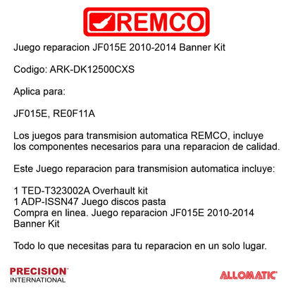 Juego reparacion JF015E 2010- Banner Kit