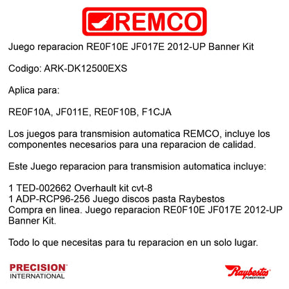 Juego reparacion JF017E 2012-2014 Banner Kit