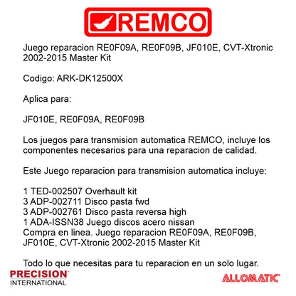 Juego reparacion JF010E 2004- Master Kit
