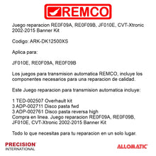 Juego reparacion JF010E 2004- Banner Kit