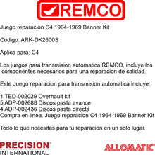 Juego reparacion C4 1964-1969 Banner Kit