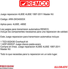 Juego reparacion 4L80E 4L85E 1997-2011 Master Kit