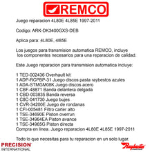 Juego reparacion 4L80E 4L85E 1997-2011 Gen2