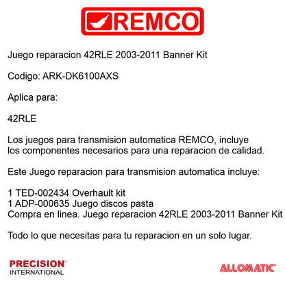 Juego reparacion 42RLE 2003-2011 Banner Kit
