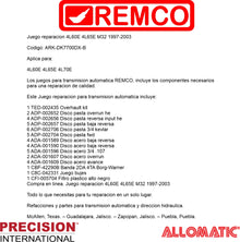 Juego reparacion 4L60E 4L65E M32 1997-2003