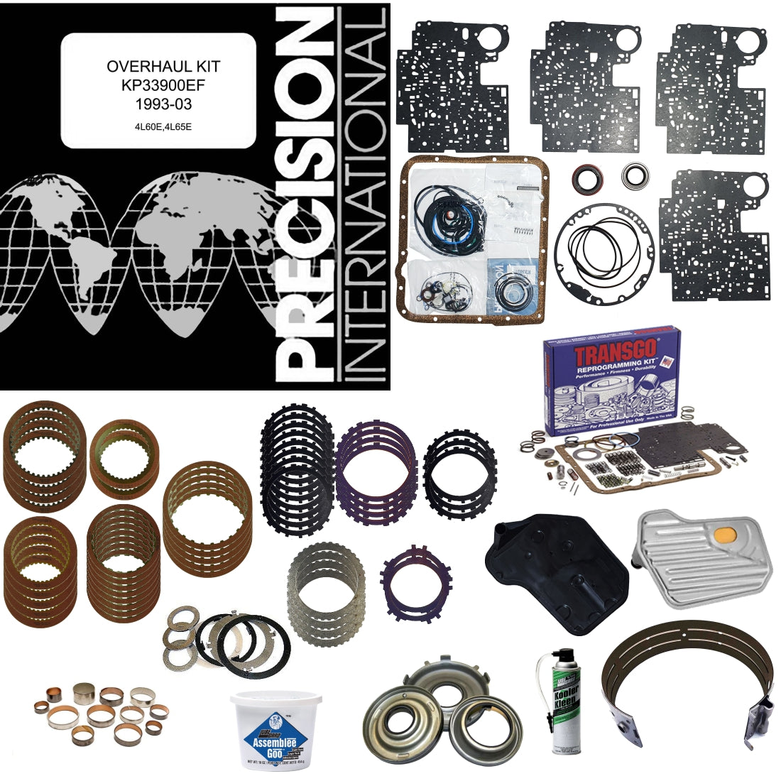 Juego reparacion completo 4L60E 1993-2003 Raybestos rojos