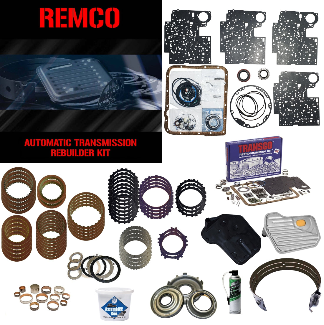 Juego reparacion completo 4L60E 1993-2003 Raybestos rojos