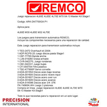 Juego reparacion 4L60E 4L65E 4L70E M70 2004-2013