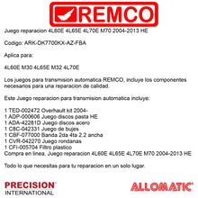 Juego reparacion 4L60E 4L65E 4L70E M70 2004-2013 HE