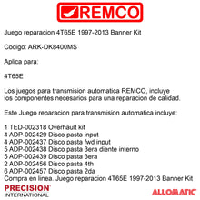 Juego reparacion 4T65E 1997- Banner Kit