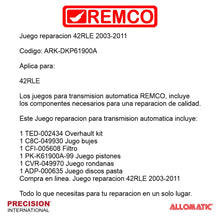 Juego reparacion 42RLE 2003-2011