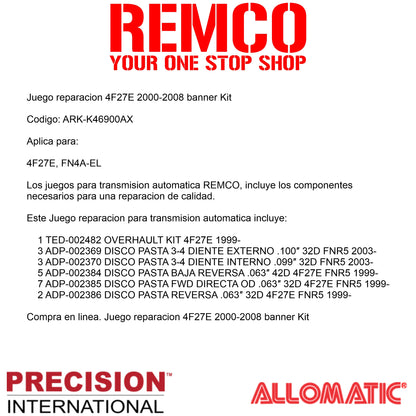 Juego reparacion 4F27E 2000-2008 banner Kit