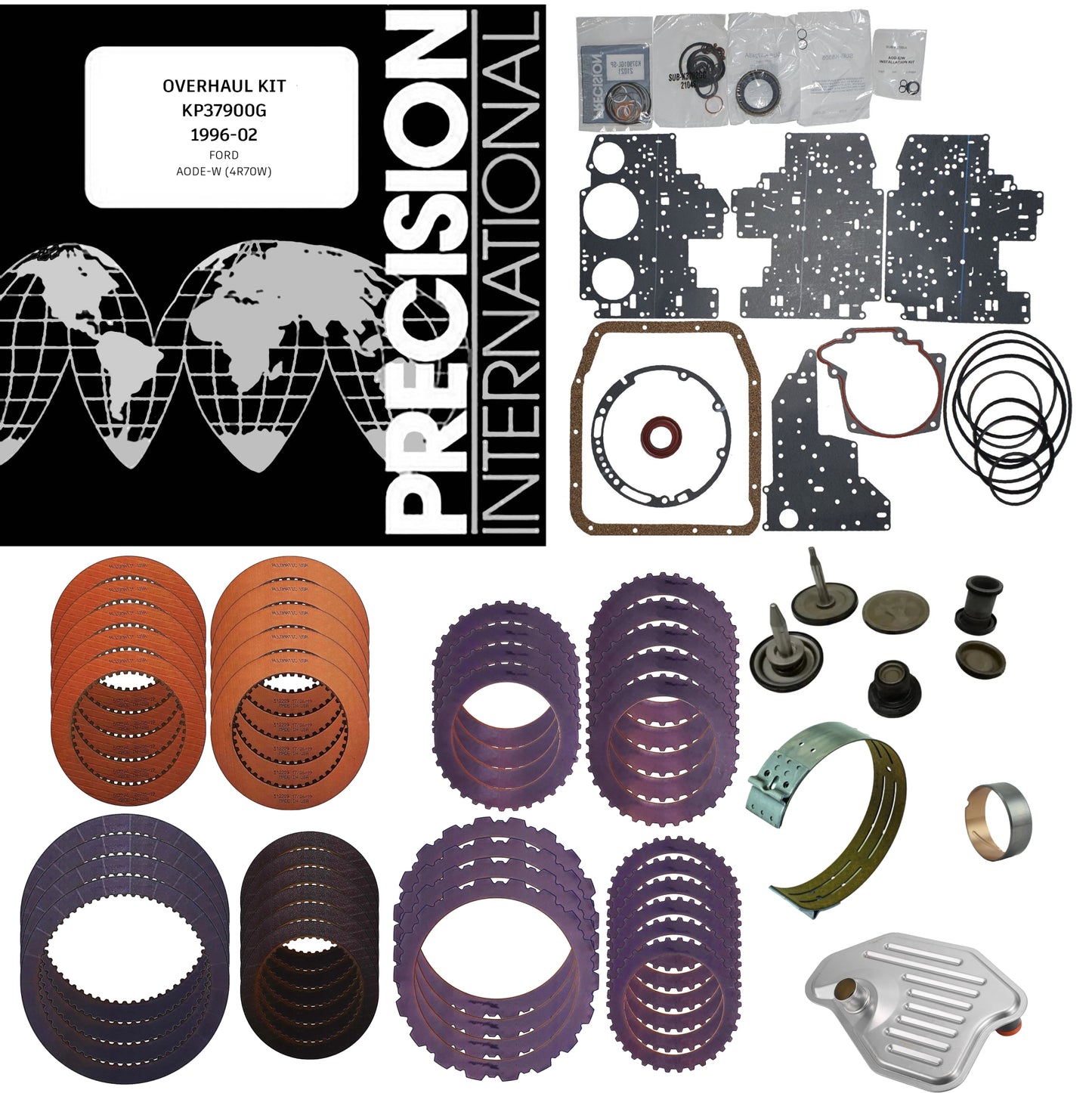 Juego reparacion pistones discos acero 4R70W AODE 96-02
