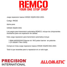Juego reparacion basica VW02E DQ250 DSG 2003-