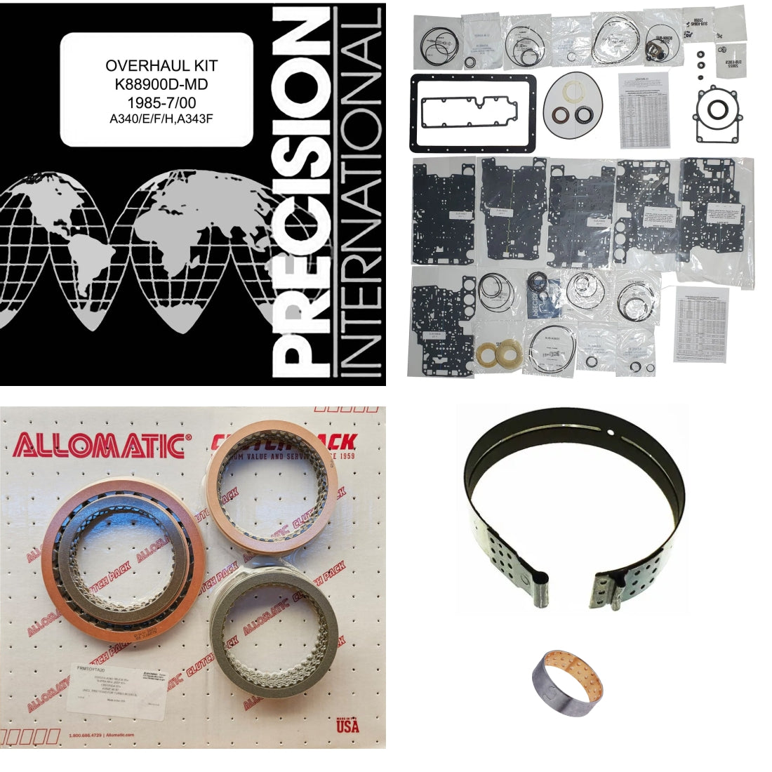 Juego reparacion basica A340H A343F A340E 1985-2000