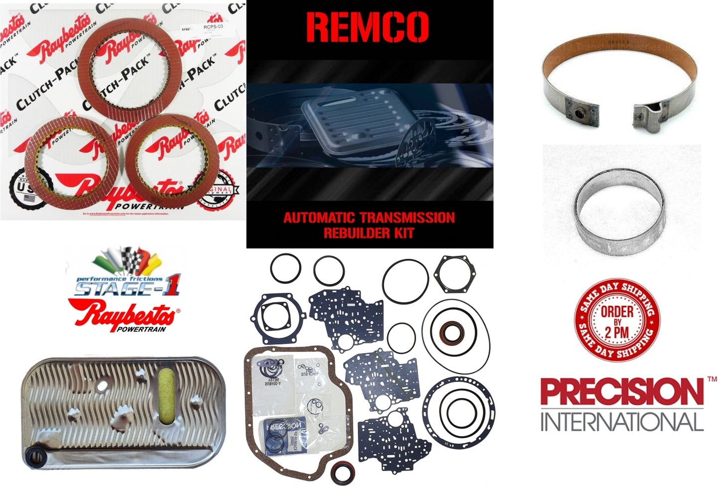 Juego reparacion basica TH400 3L80 TH425 1965-1987 Stage1