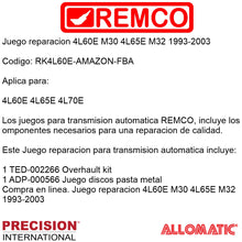 Juego reparacion 4L60E M30 4L65E M32 1993-2003