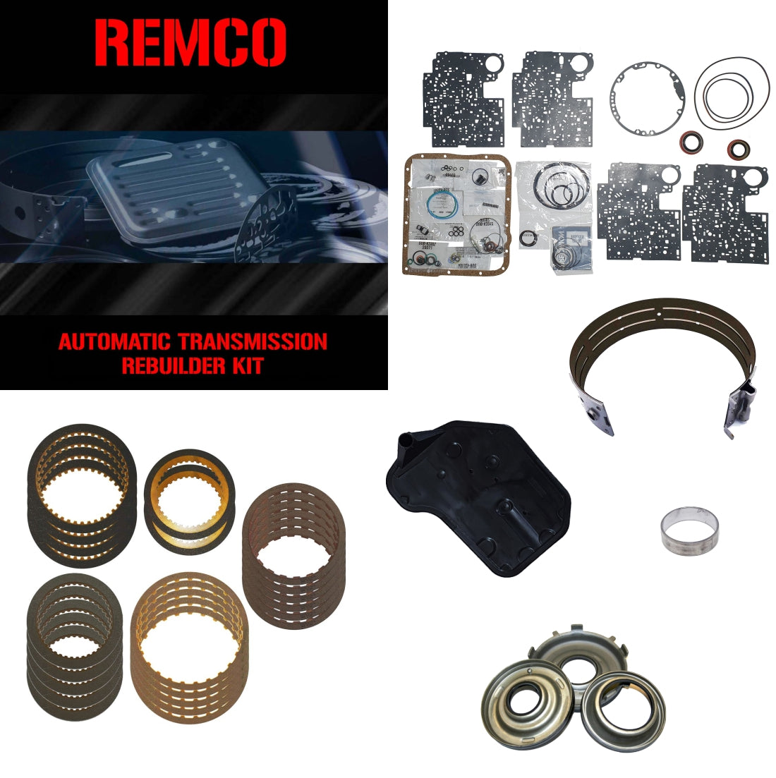 Juego reparacion basica 4L60E 4L65E M32 1997-2003 High Energy y pistones