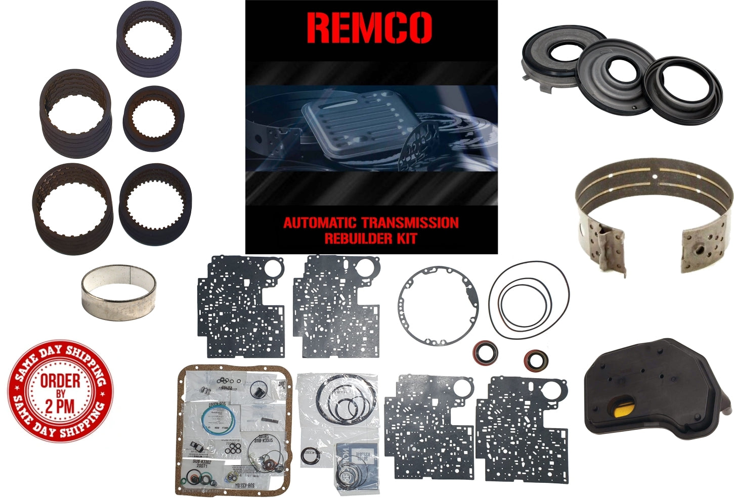 Juego reparacion basica 4L60E 4L65E M32 1997-2003 High Energy y pistones