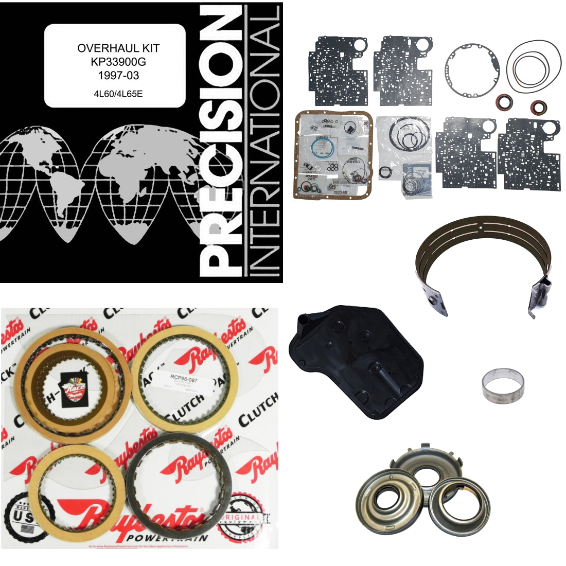 Juego reparacion Chevrolet 4L60E 97-03 Raybestos y pistones