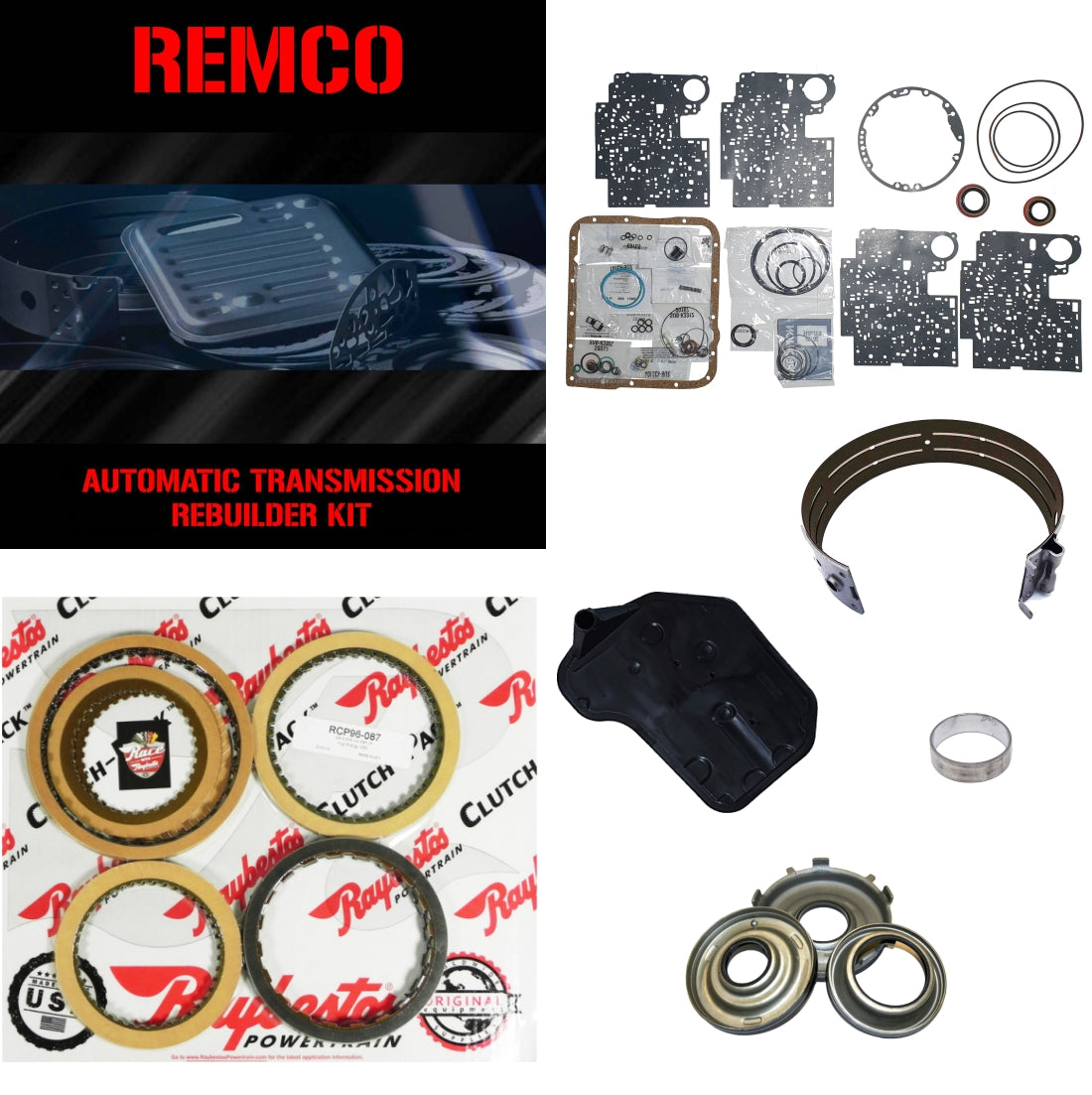 Juego reparacion Chevrolet 4L60E 97-03 Raybestos y pistones