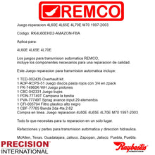 Juego reparacion 4L60E 4L65E 4L70E M70 1997-2003