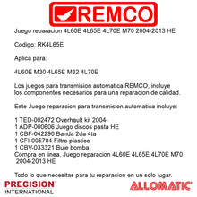 Juego reparacion 4L60E 4L65E 4L70E M70 2004-2013 HE