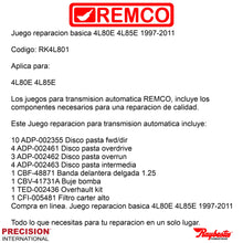 Juego reparacion basica 4L80E 4L85E 1997-2011