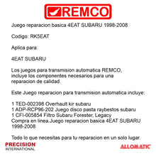 Juego reparacion basica 4EAT SUBARU 1998-2008