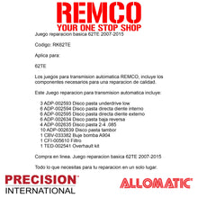 Juego reparacion basica 62TE 2007-2015