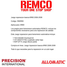 Juego reparacion basica 6R60 2006-2008