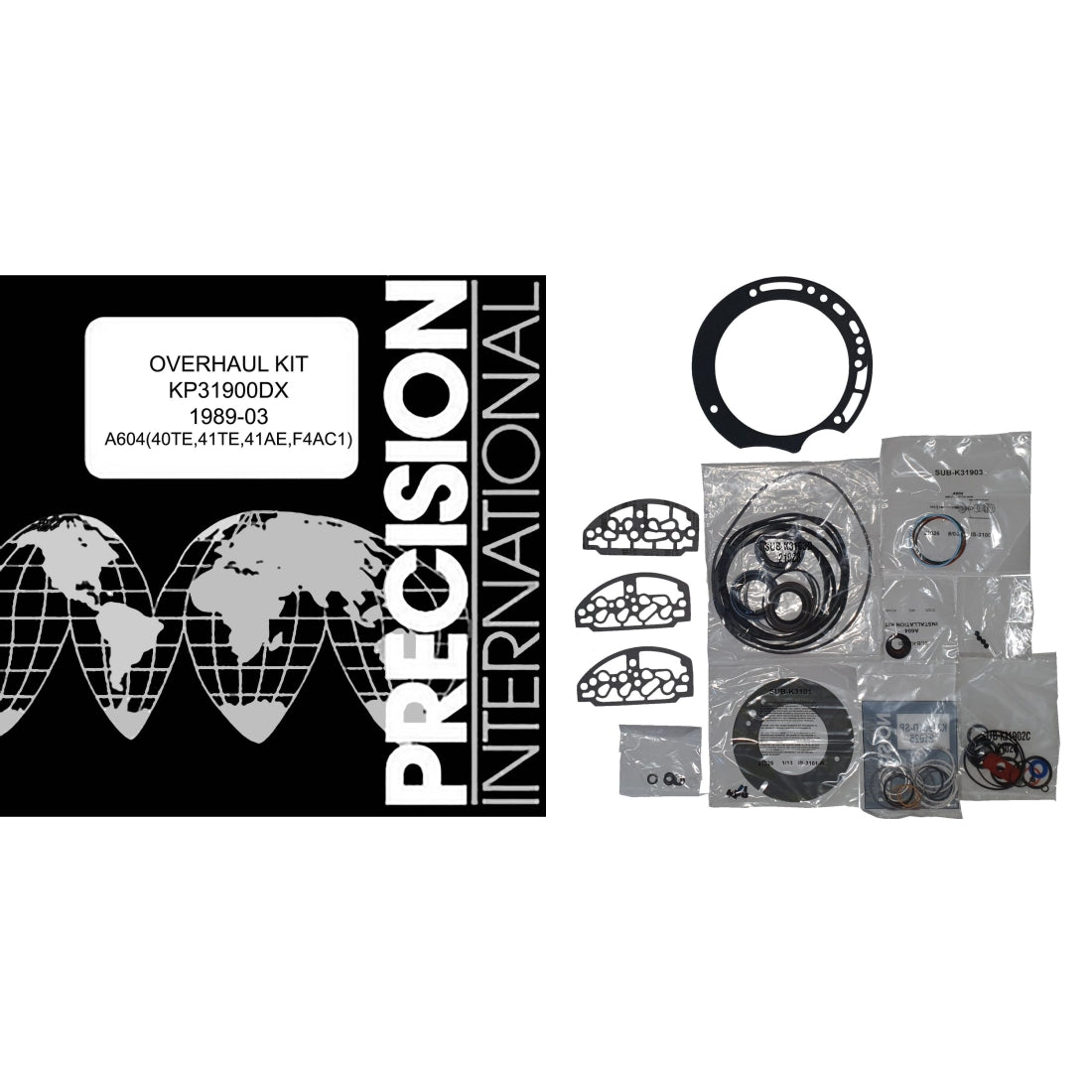 Juego empaques y ligas A604 1989-