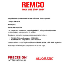 Juego Reparacion Banner 4R70W 4R75W AODE 2003- Raybestos