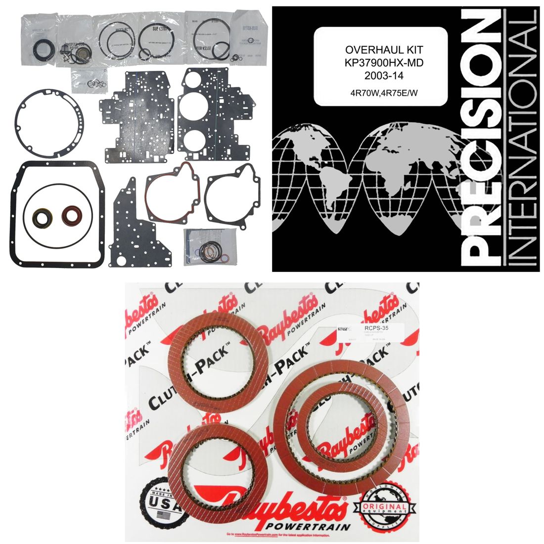 Juego Reparacion Banner Stage1 4R70W 4R75W AODE 2003- Raybestos Rojos