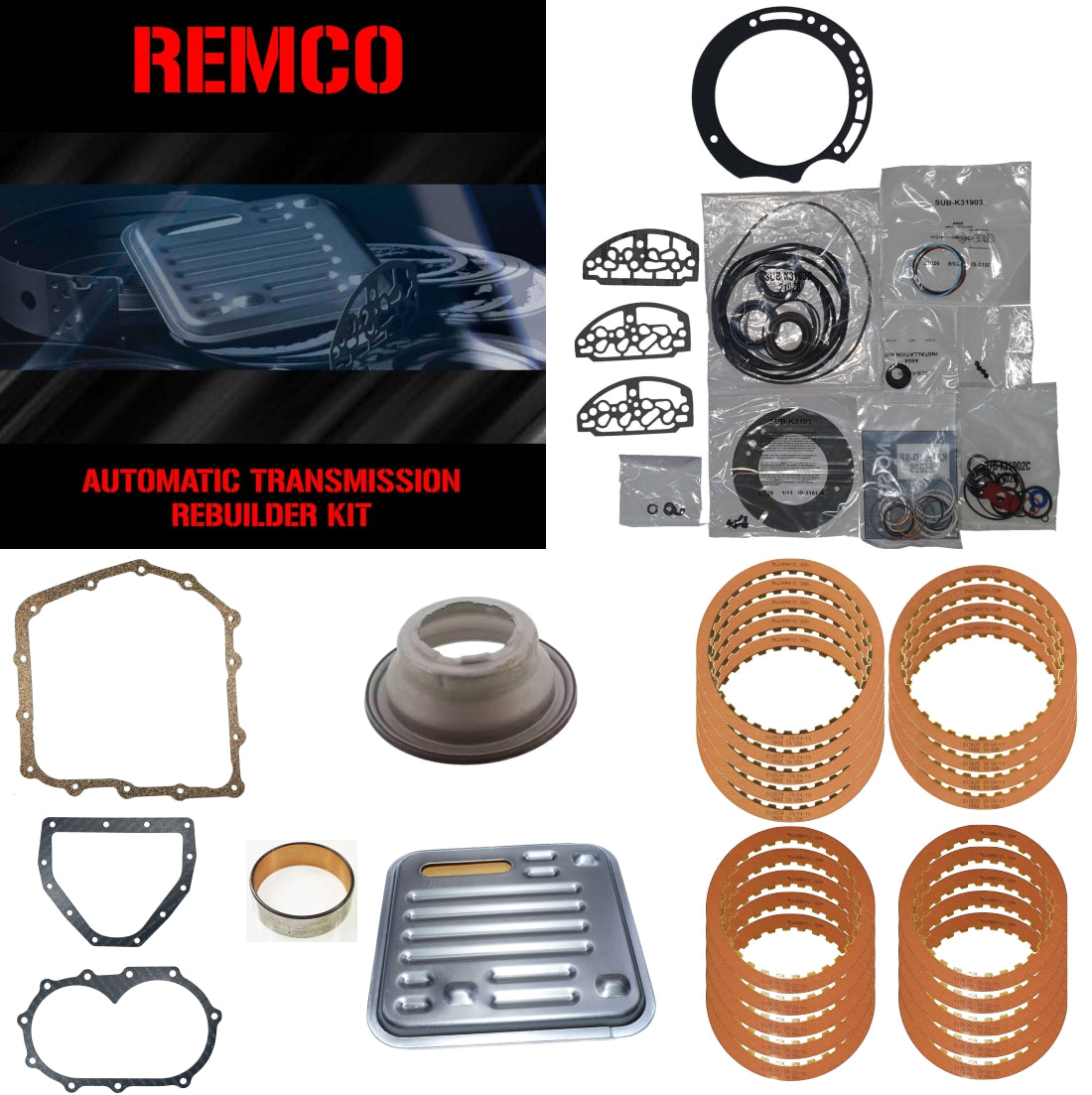 Kit basico reparacion A604 con piston 1989-2011