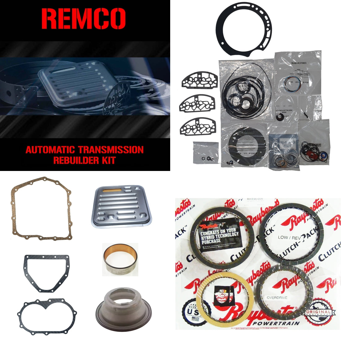 Kit basico reparacion A604 con piston 1989-2011 Raybestos