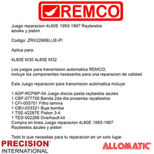 Juego reparacion 4L60E 1993-1997 Raybestos azules y piston